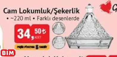 GLASS İN LOVE CAM LOKUMLUK/ŞEKERLİK